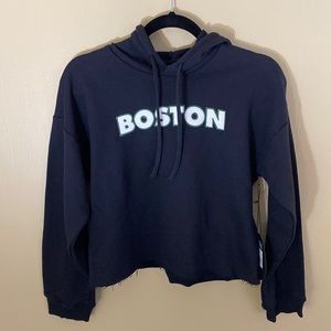 Boston Cropped Hoodie